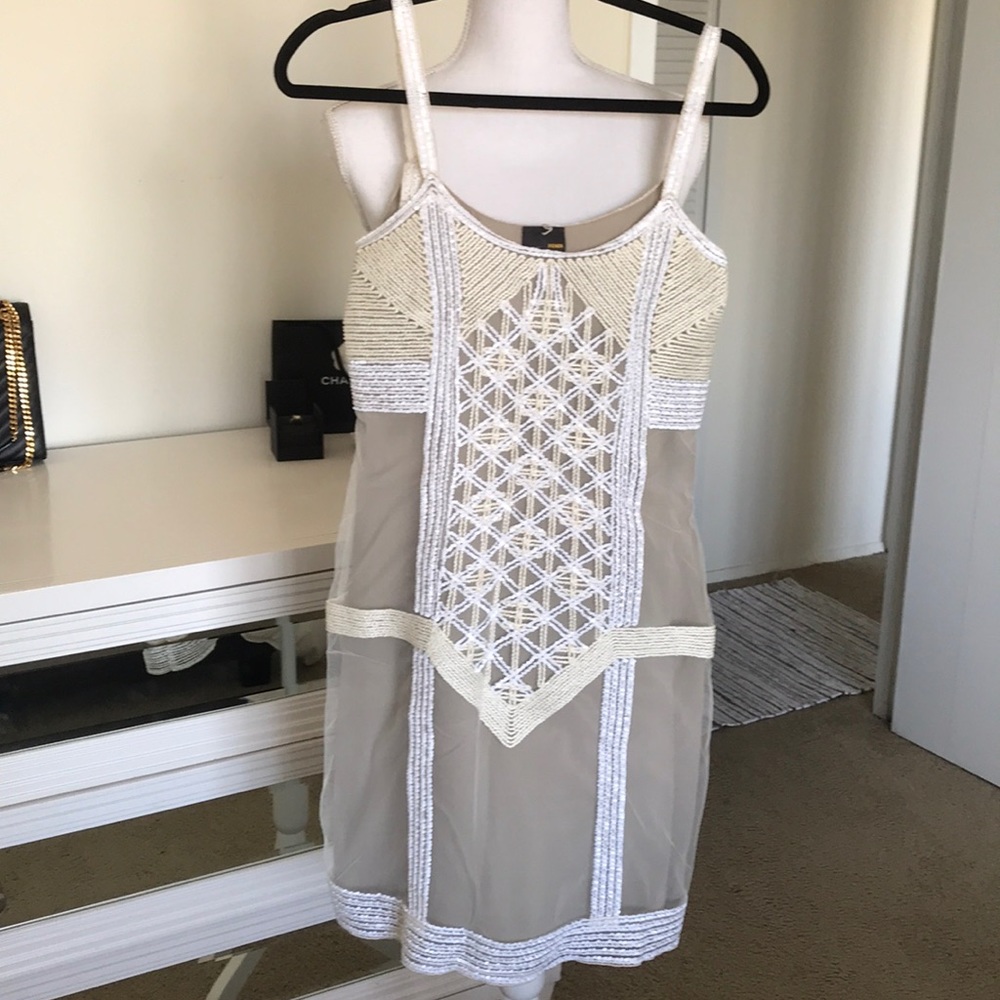Fendi Grey Ivory beaded dress - open to offers
